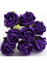  Puķu buntīte rozītes mīkstās violetā krāsā 1bunt.