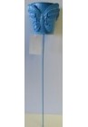  Dekors mini spainītis ar taurenīti zils uz kātiņa 32cm