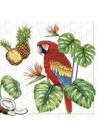  Salvetes putni Parrots with Tropical Motifs 1pac