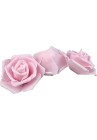  Puķes rozītes paciņā rozā maigi rozā 1pac/20gab