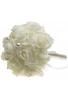  Puķu buntīte rozītes mīkstās baltas ar citiem dekoriem 1bunt