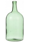 Vāze stikla pudeles formā zaļa caurspīdīga 40cm