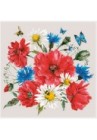  Salvetes puķes Mix of Wild Flowers with Poppies 1pac
